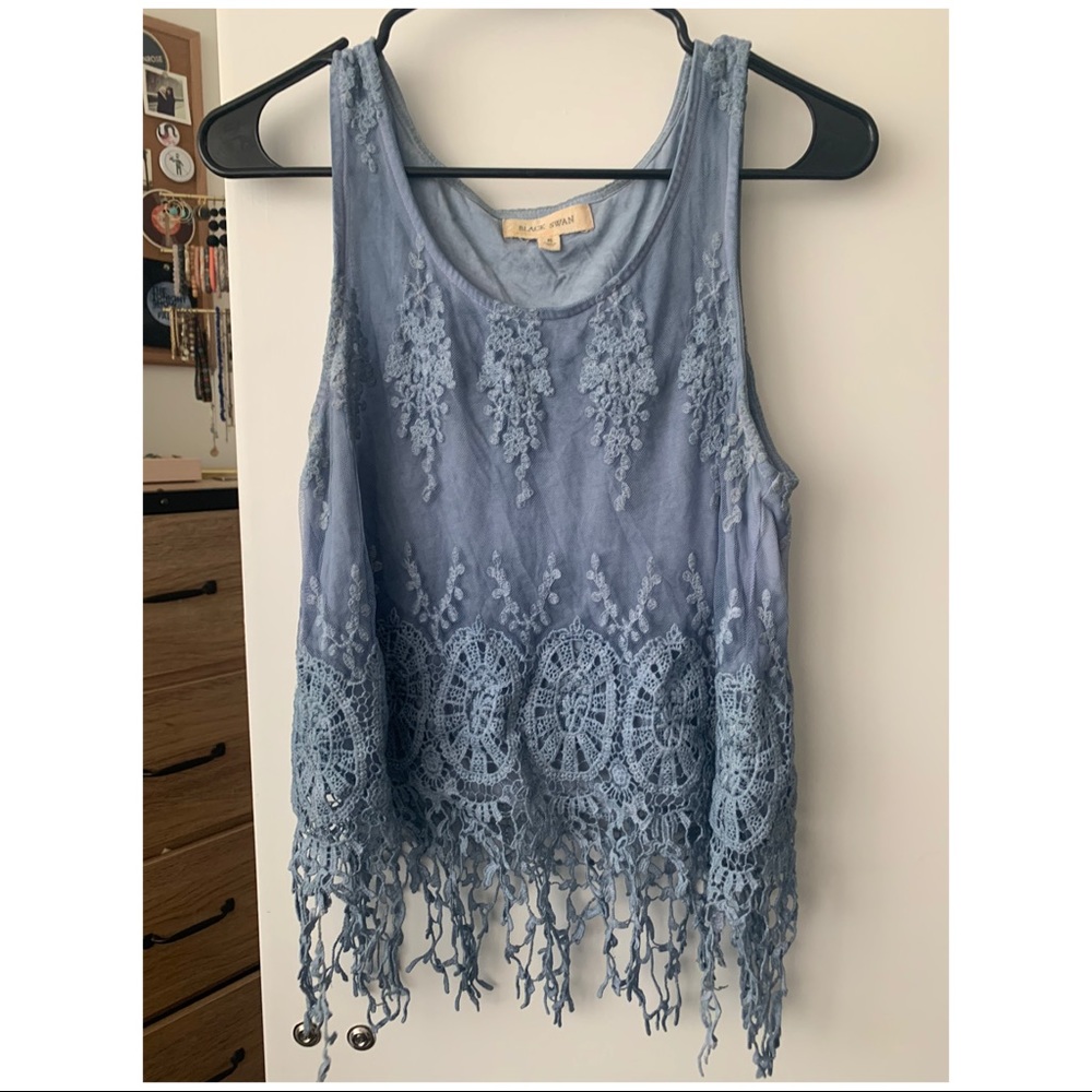 Pastel blue top